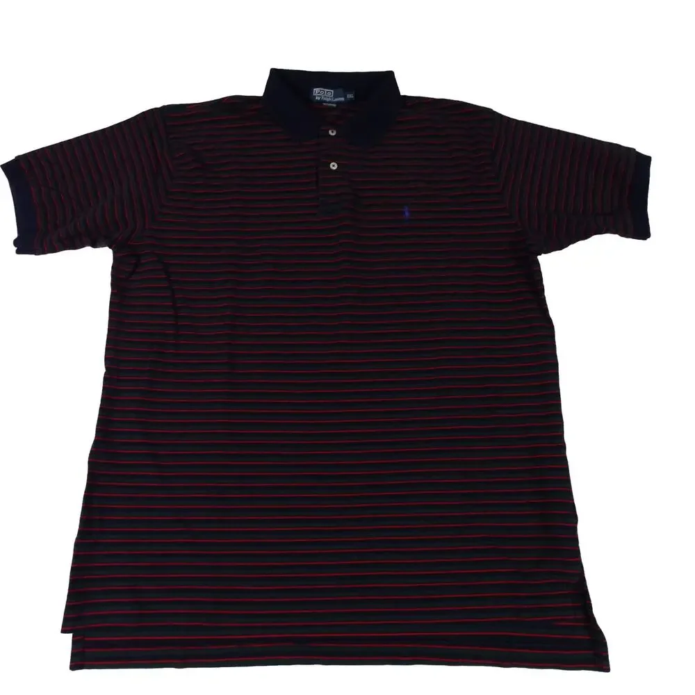 Ralph Lauren Vintage Y2K Striped Streetwear Polo Shirt Men's XXL